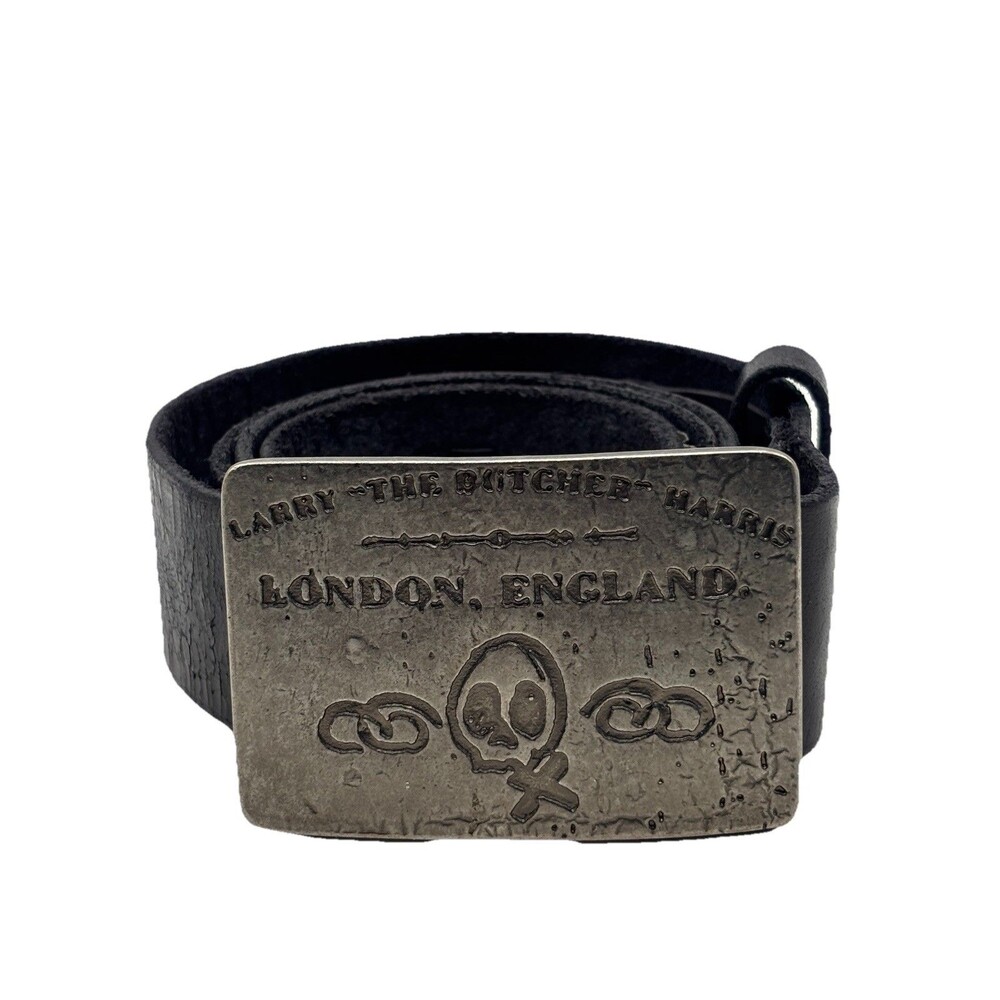 Juicy Couture Vintage Leather Belt W/Buckle Men’s Sz 32 Butcher London Rare